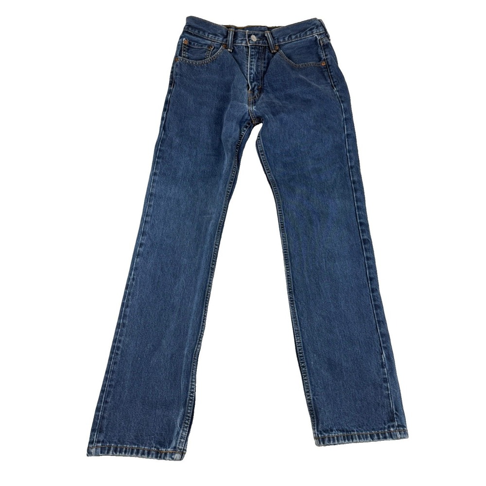 Levis 505 Mens Jeans 30x32 Regular Fit Straight Leg Blue Denim 00505-0216
